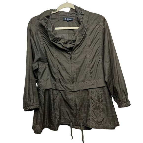 Etoile Isabel Marant Dark Green Windbreaker Hoodie Sz. 1 (US S) - Picture 1 of 7